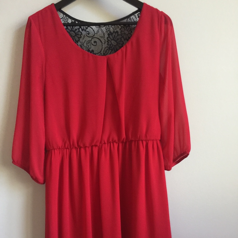 IZ Byer Dress with lace back size juniors XL
